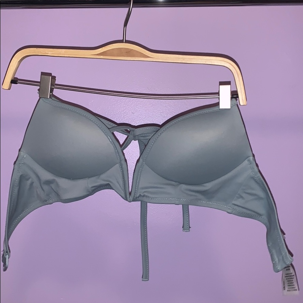 Army green bathing suit top